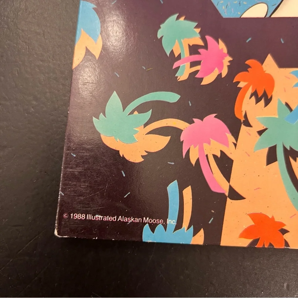 Vintage 80s Mead Portfolio Folder Wild Things‎ Alaskan Moose Inc 1988 Duck